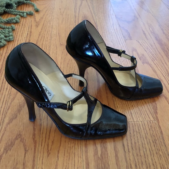 Jimmy Choo Penda Patent Leather T-strap Mary Jane - Picture 2 of 6